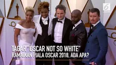 #OscarNotSoWhite menghiasi laman twitter pada ajang penghargaan Oscar 2018. Apa makna di balik tagar tersebut?.