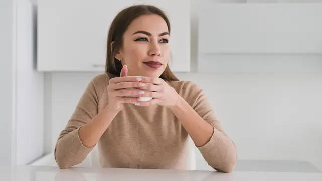 wanita oktober sikap elegan
