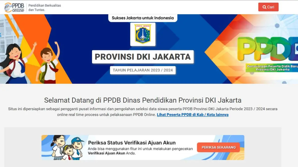 Berita Link Pendaftaran PPDB DKI Hari Ini - Kabar Terbaru Terkini ...