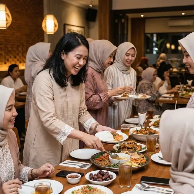 Tunik Plisket Kombinasi Renda (Gemini AI)