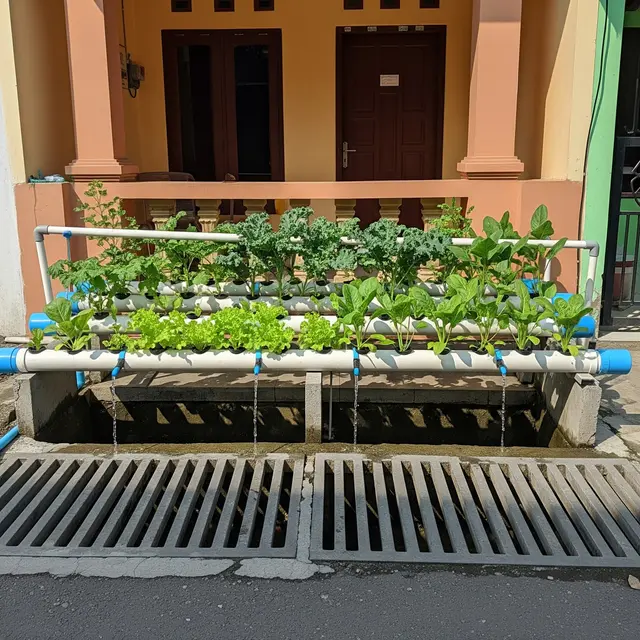 9 Kebun Mini di Atas Selokan yang Ditutup Rapi, Inovasi Ruang Hijau