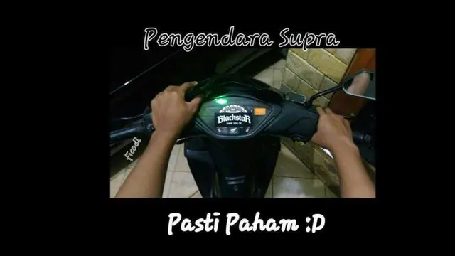 Pengendara Supra pasti paham