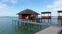 Pulau Leebong dilengkapi dengan sebuah resor yang menawarkan fasilitas menarik, khususnya bagi masyarakat yang menyukai laut, olahraga dan wisata air. (Foto: Istimewa)