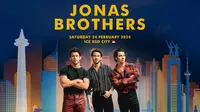 Jonas Brothers Untuk Pertama Kalinya Akan Konser di Indonesia dalam Rangkaian The Tour pada 24 Februari 2024. (ist)