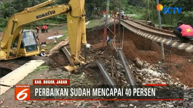 Rencananya, jembatan darurat akan dibuat untuk mempercepat operasional kereta dan ditargetkan akan selesai pada 14 Februari mendatang.