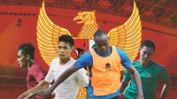 Timnas Indonesia - Rachmat Irianto, Fachrudin Aryanto, Victor Igbonefo, Ryuji Utomo (Bola.com/Adreanus Titus)