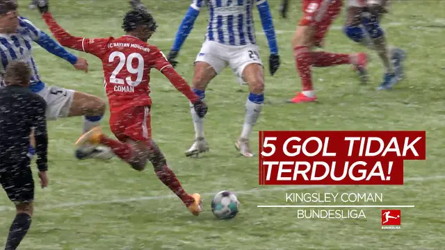 VIDEO: Termasuk Gol Kingsley Coman, Berikut 5 Gol Tak Terduga di Bundesliga Pekan 20