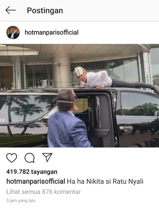 Unggahan Hotman Paris. (Foto: Instagram @hotmanparisofficial)