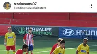 Aksi Reza Kusuma saat trial di Spanyol (Foto: Instagram/Reza Kusuma)