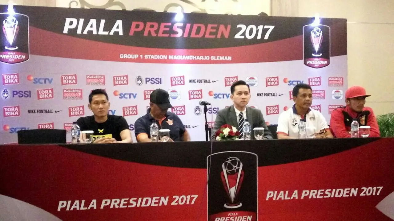 Konfrensi pers Piala Presiden 2017 (Liputan6.com / Yanuar H)
