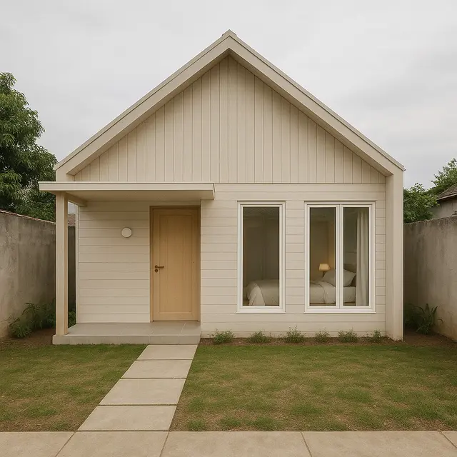 Model Rumah 2 Kamar Tidur di Lahan Mini (Foto: ChatGPT)