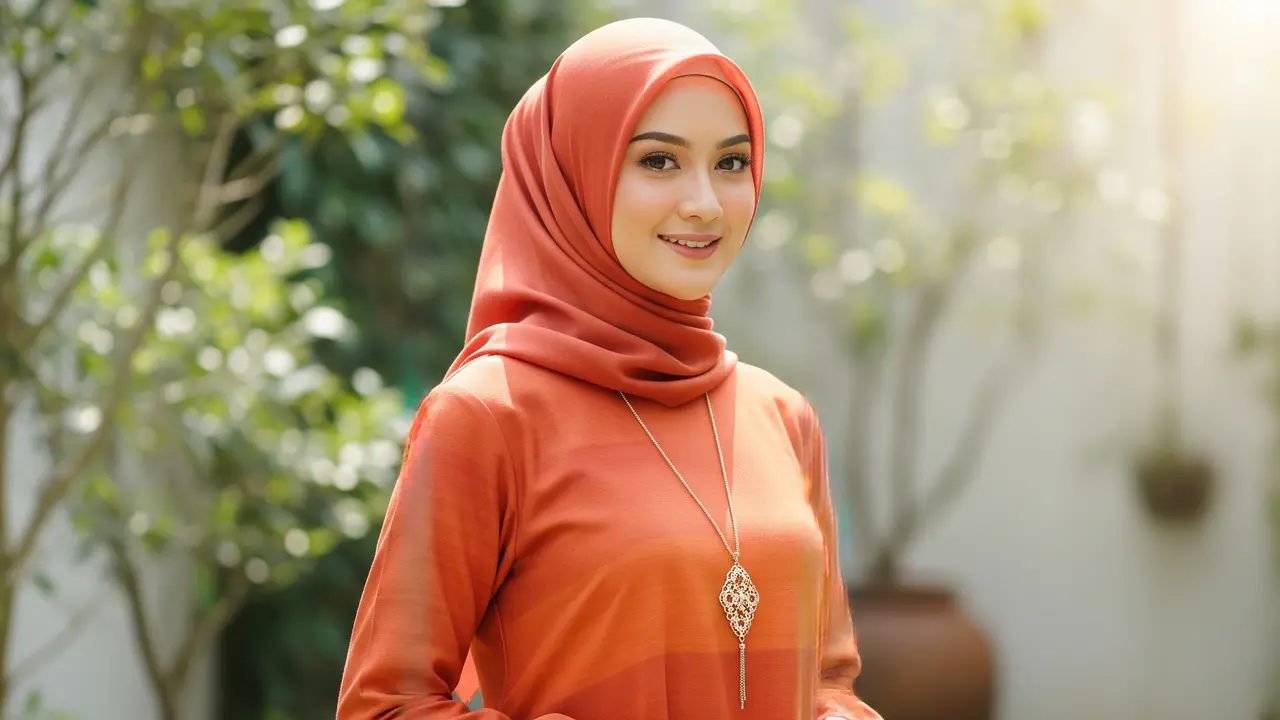 Warna Gamis yang Tidak Mudah Kusam Setelah Dicuci (Image by Gemini AI)
