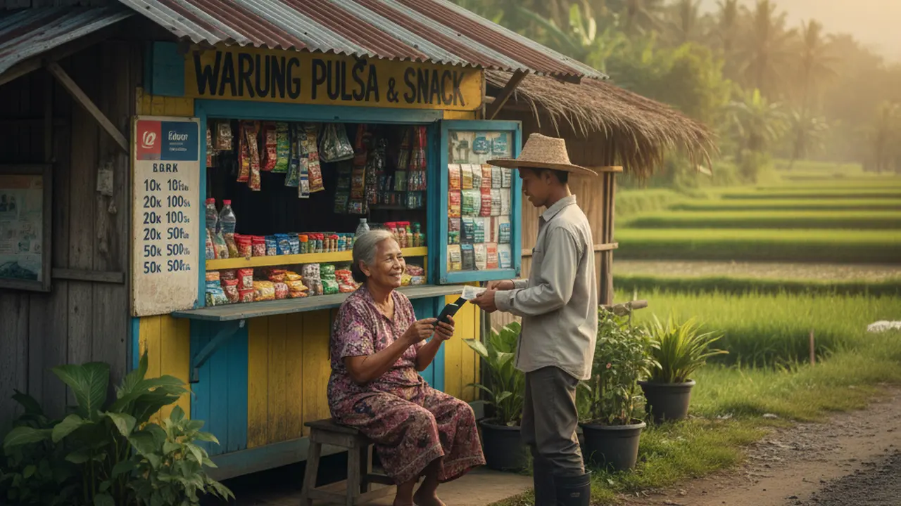 Warung Pulsa di Desa