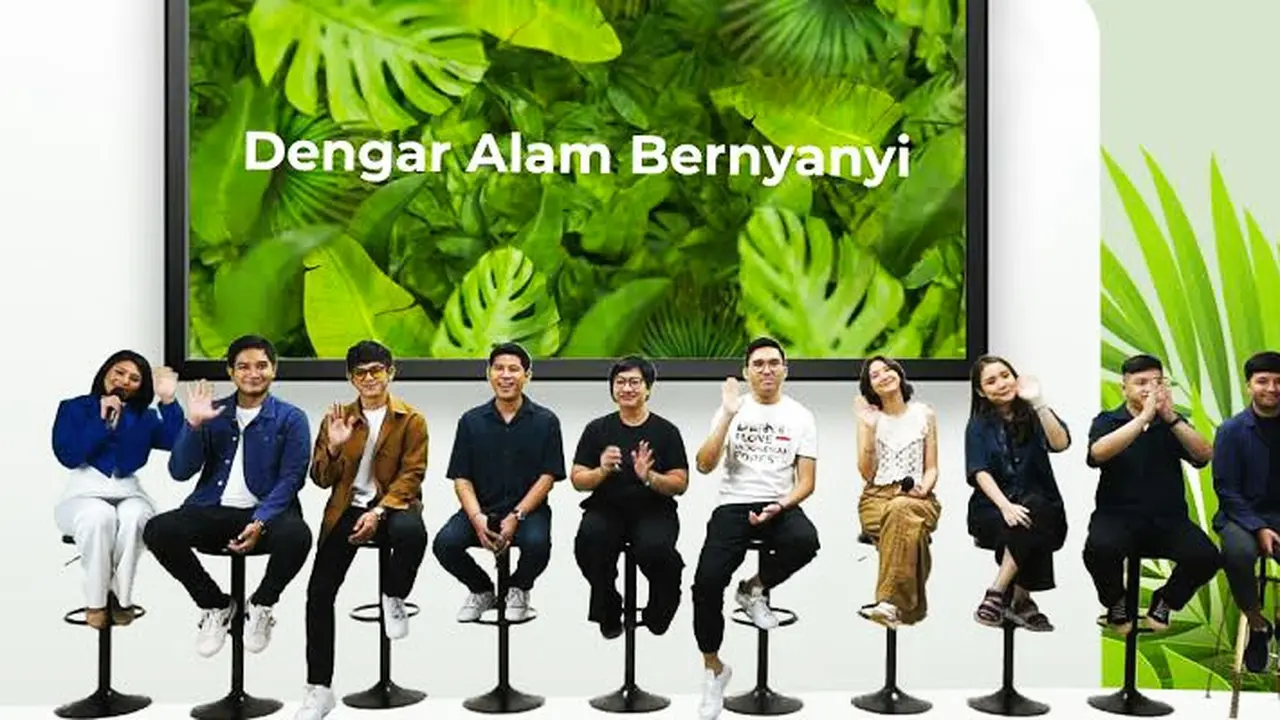 LaleIlmanino Rayakan Hari Bumi Bersama HIVI!, Chicco Jerikho dan Sheila Dara. (Foto: Istimewa)