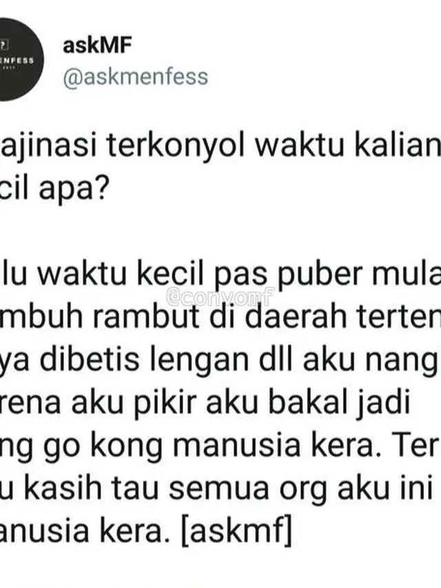 8 Cuitan Netizen Soal Imajinasi Waktu Kecil Ini Bikin Geleng Kepala