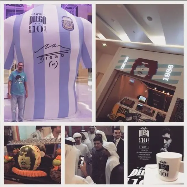 Menengok Kafe Milik Diego Maradona di Abu Dhabi