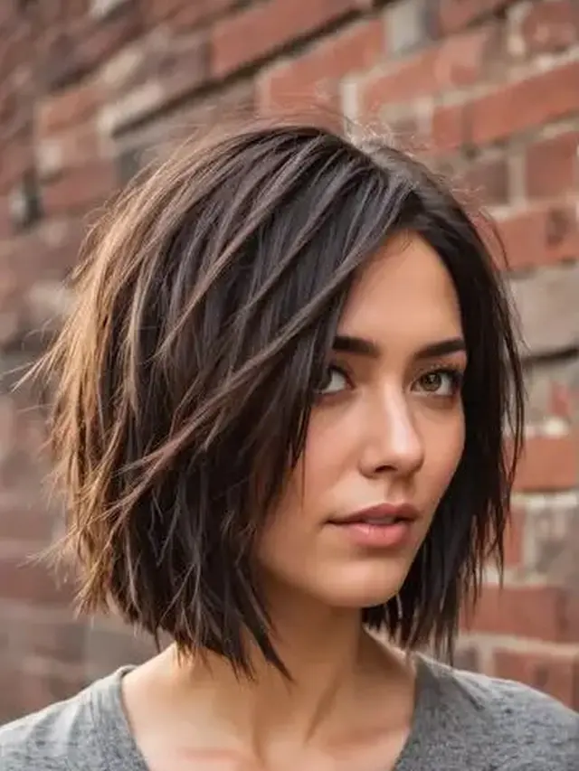 Angled bob