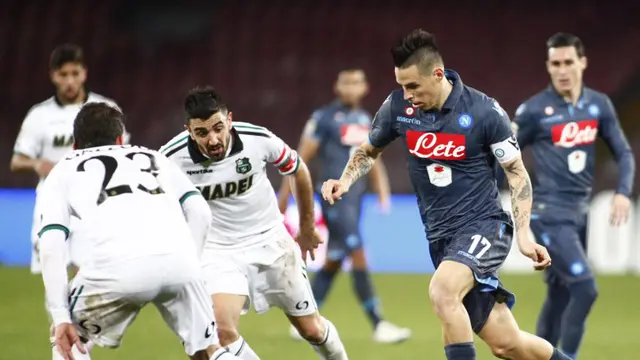 Sassuolo versus Napoli