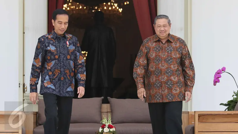 Jokowi Bertemu SBY di Istana