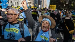Permasalahan imigrasi dan penduduk tanpa dokumen menjadi salah satu topik yang menjadi perhatian besar saat Pemilihan Presiden (Pilpres) Amerika Serikat (AS) 2024. (Stephanie Keith/Getty Images North America/Getty Images via AFP)