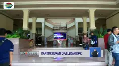 Penjagaan dilakukan supaya penggeledahan dapat berjalan lancar.