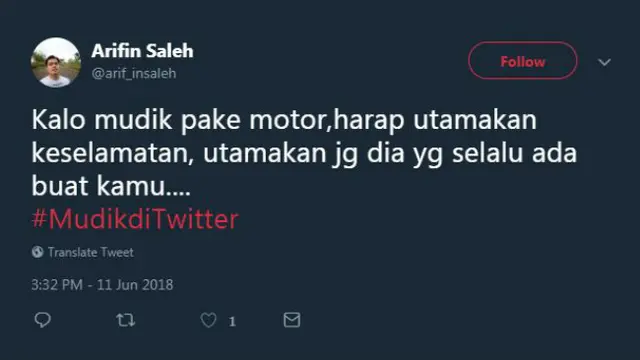 Kalau kamu nggak bisa mudik ke kampung halaman, mungkin 'mudik di Twitter' bisa jadi obat rindu.