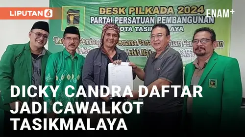 VIDEO: Aktor Dicky Candra Daftar jadi Cawalkot Tasikmalaya