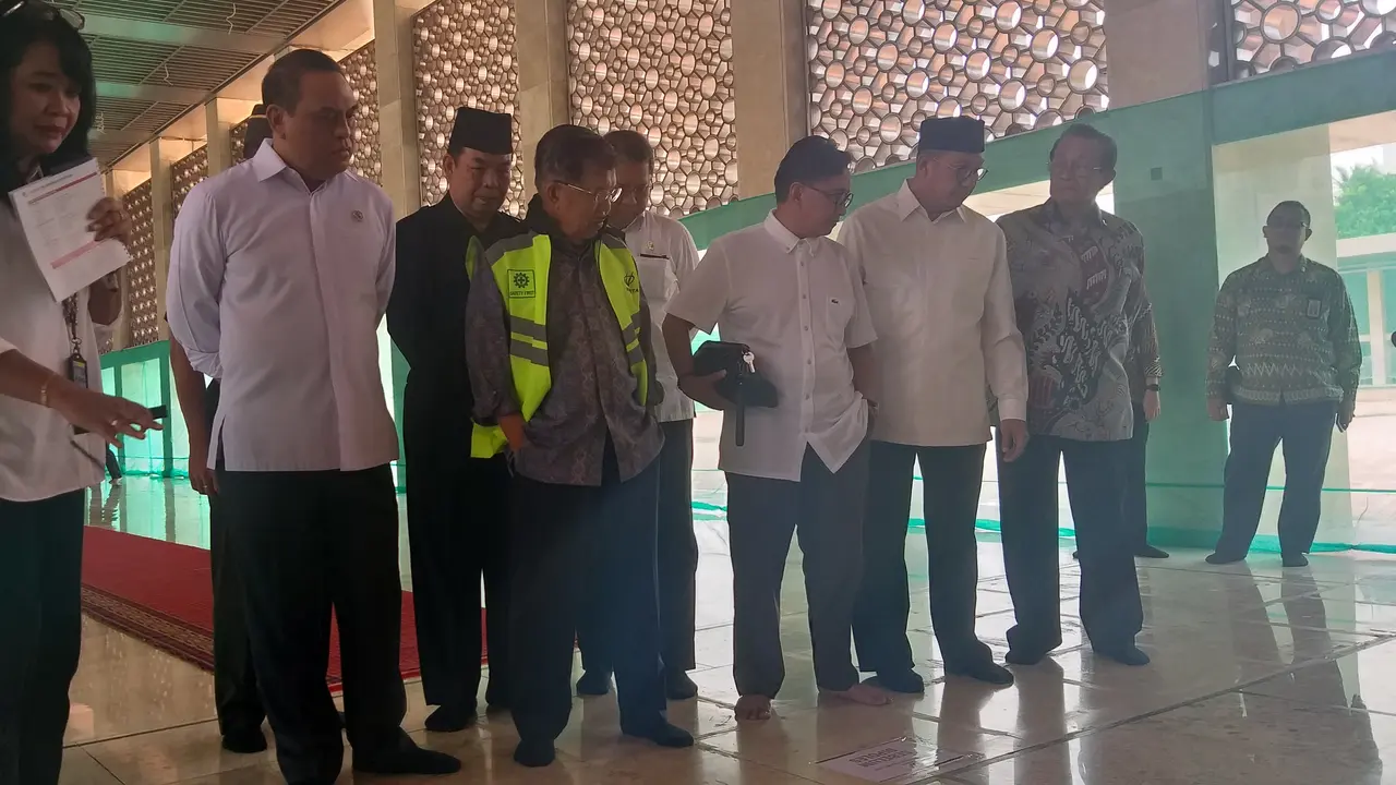 Jusuf Kalla Tinjau Renovasi Masjid Istiqlal