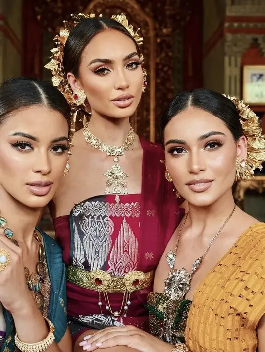 Rio Motret pun dipercaya mengambil gambar ketiga perempuan memesona dengan balutan pakaian adat Bali ini. credit: Rio Motret