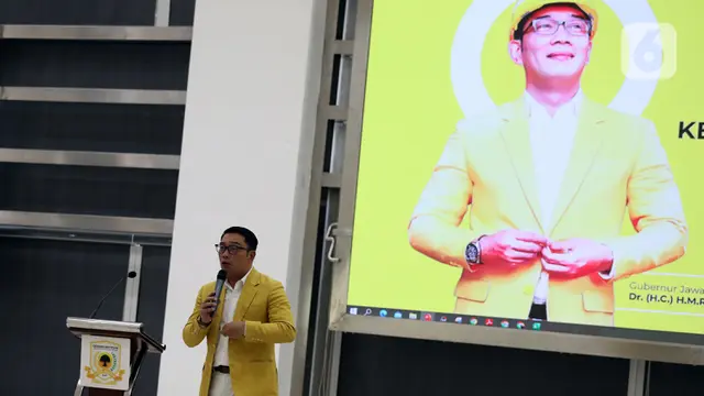 Airlangga Hartarto dan Ridwan Kamil Beri Kuliah Umum Partai Golkar