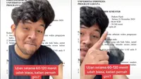 Waktu Pengerjaan Soal Ujian Bikin Salah Fokus. (Sumber: TikTok/ @clp.bercahayaa)