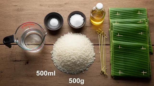 Membuat Lontong dari Nasi Matang