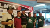 Konfrensi pers Persebaya Surabaya vs Persepam Madura United (Liputan6.com / Dimas Angga P)