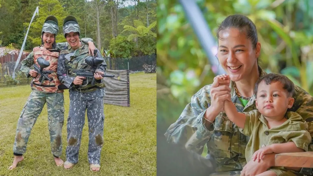 Di Tengah Kasus Prank KDRT, Intip 5 Potret Kompak Keluarga Baim Wong-Paula Verhoeven Bergaya ala Tentara saat Liburan di Lembang