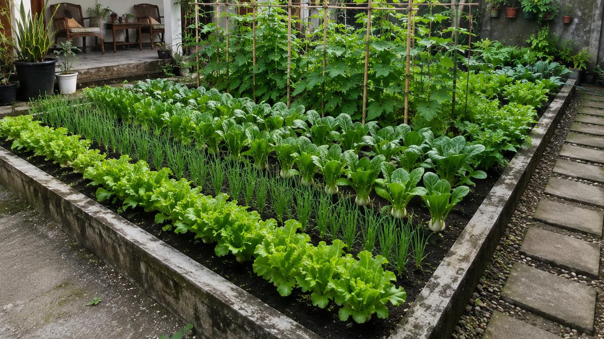 6 Ide Kebun Sayur di Bekas Kolam Ikan yang Produktif dan Estetik untuk Halaman Rumah
