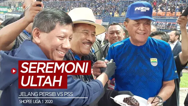 Berita video manajemen melakukan seremoni ulang tahun klub jelang pertandingan pekan ketiga Shopee Liga 12020, Persib vs PSS, di Stadion Si Jalak Harupat, Minggu (15/3/2020).