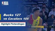 Giannis Antetokounmpo skor 26 poin 10 rebound untuk mengangkat ke Milwaukee Bucks atas Cleveland Cavaliers 127-105.