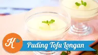 Sajikan puding tofu rasa logan yang lembut dan menyegarkan saat berbuka puasa. (Foto: Kokiku Tv)