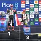 Pembalap AHM Muhammad Badly Ayatullah Massorong menempati podium kedua pada Thailand Talent Cup (TTC) di Sirkuit Buriram, Minggu (8/9/2024).