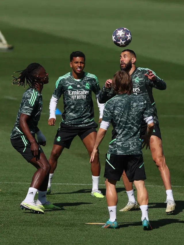 Latihan Real Madrid Jelang vs Chelsea di Liga Champions