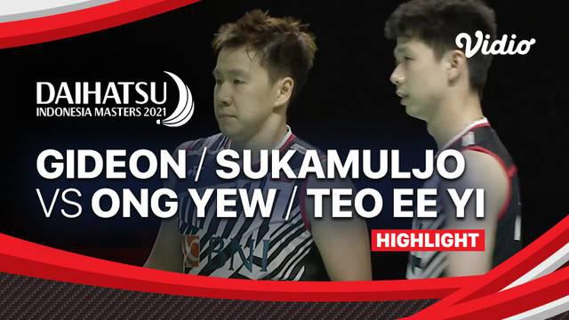 Berita Video, Highlights Pertandingan Kevin Sanjaya / Marcus Gideon Vs Ong Yew Sin/Teo Ee yi di Perempat Final Indonesia Masters 2021 (21/11/2021)