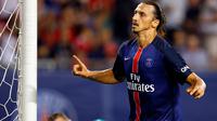 Selebrasi Ibrahimovic Usai Bobol Gawang MU (Reuters)