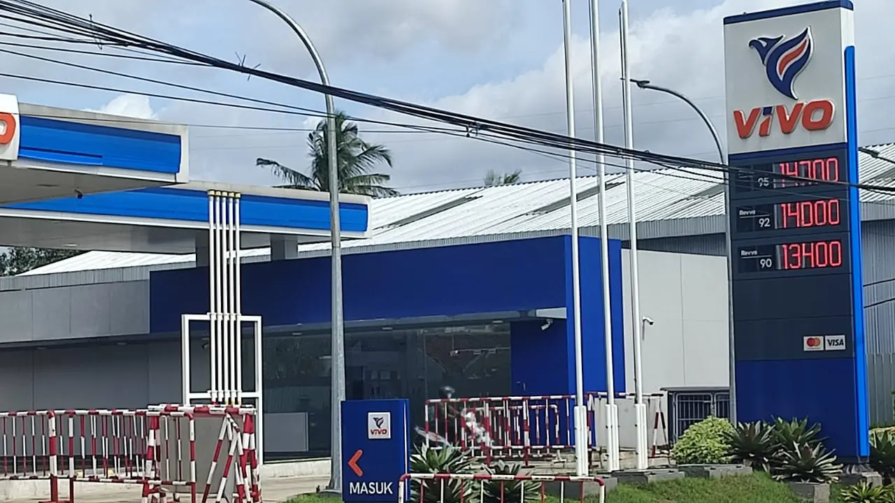 Harga BBM di SPBU VIVO terpantau mengalami kenaikan per 1 Maret 2023