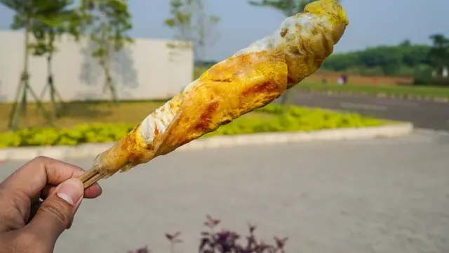 Ilustrasi papeda gulung