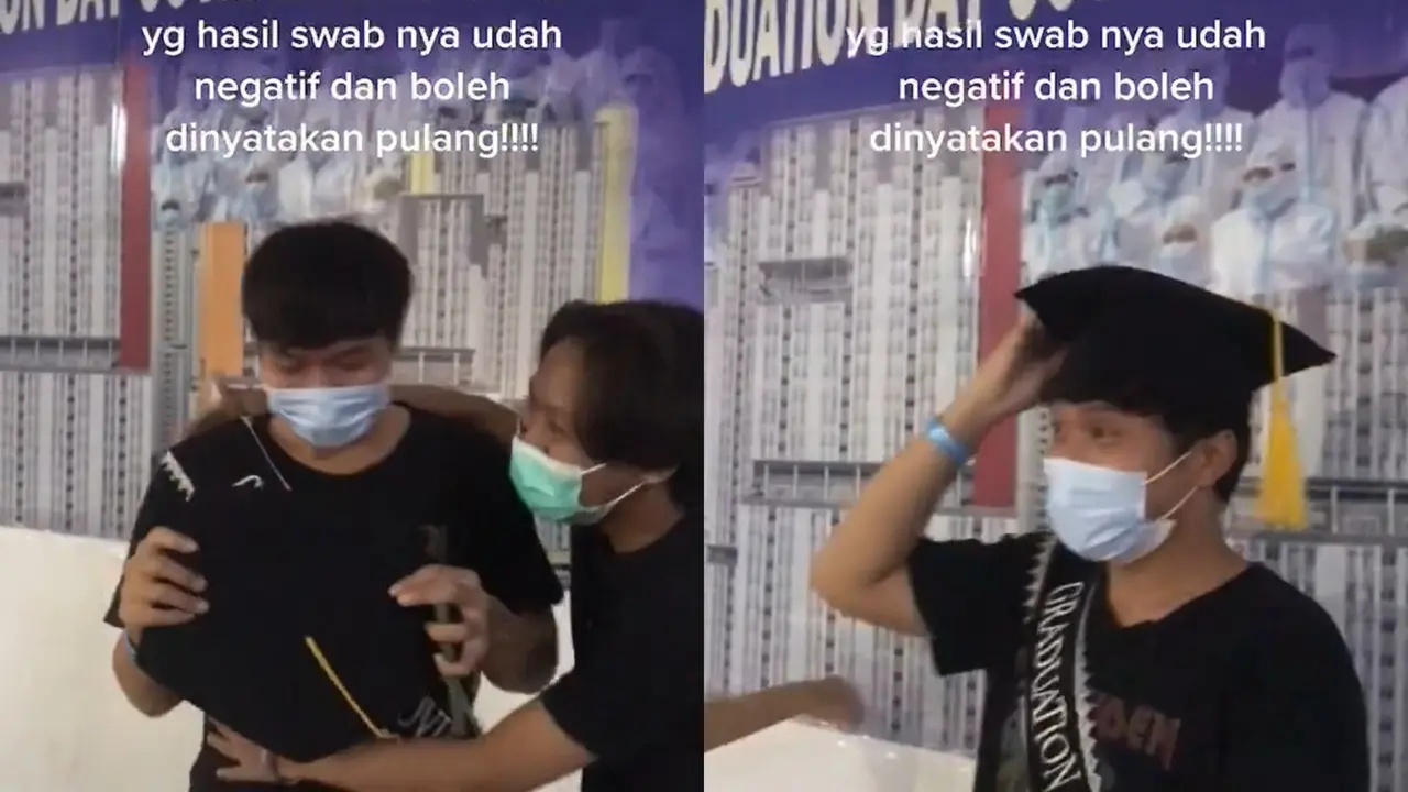 Tradisi kelulusan pasien COVID-19 sembuh dari Wisma Atlet, Kemayoran
