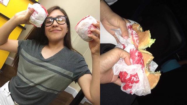 lihat cara wanita ini selundupkan burger ke bioskop (foto: Facebook/hudzaifah.husna)