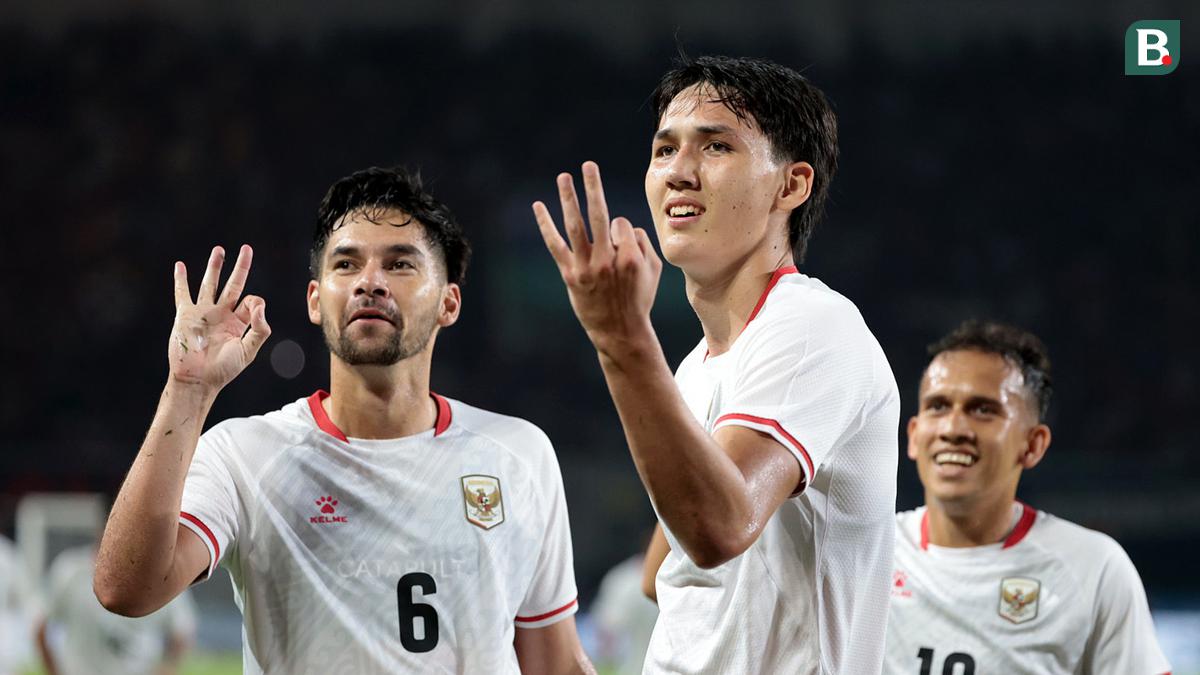 Foto: Debut Impian Mitchell Baker! Hattrick Bawa Timnas Indonesia Pesta 5 Gol atas Kamboja di Piala AFF 2026