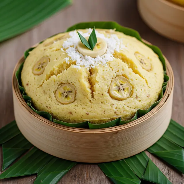Bolu Pisang 1 Telur Takaran Gelas (Image by Gemini AI)