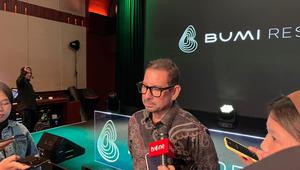Chief Corporate Affairs & Sustainability Officer PT Bumi Resources Tbk (BUMI) Christopher Fong, usai Konferensi Pers Peluncuran Logo Baru Bumi Resources, Kamis (12/3/2026). (Liputan6.com/Gagas)