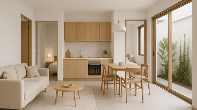 Model Rumah Sederhana 2 Kamar 1 Lantai di Lahan Terbatas/Ilustrasi AI